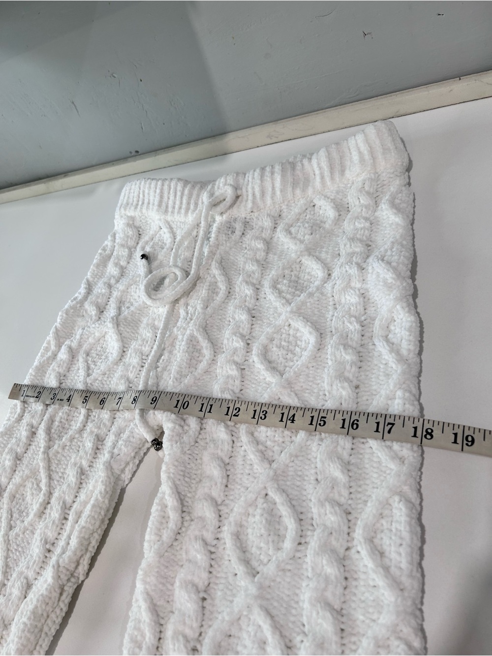 POL thick cable knight white pants - Picture 5 of 16